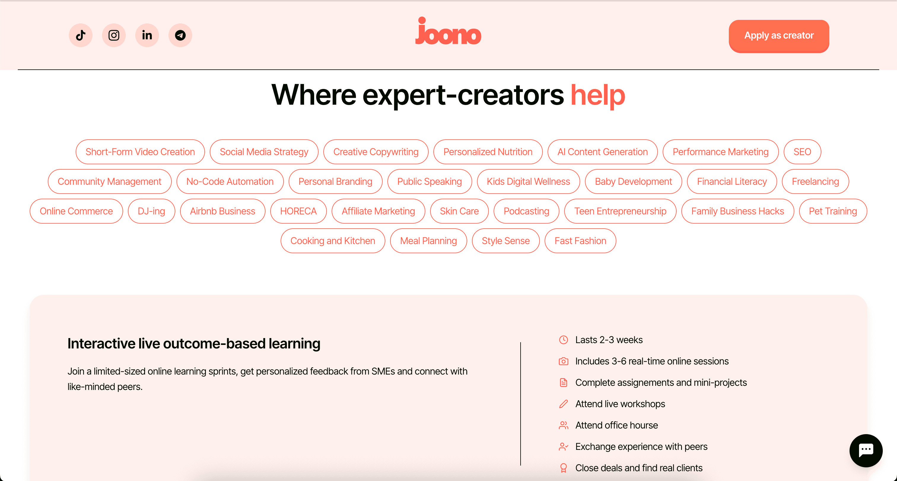 Joono - Live Learning Platform for role-based AI  gallery image 1
