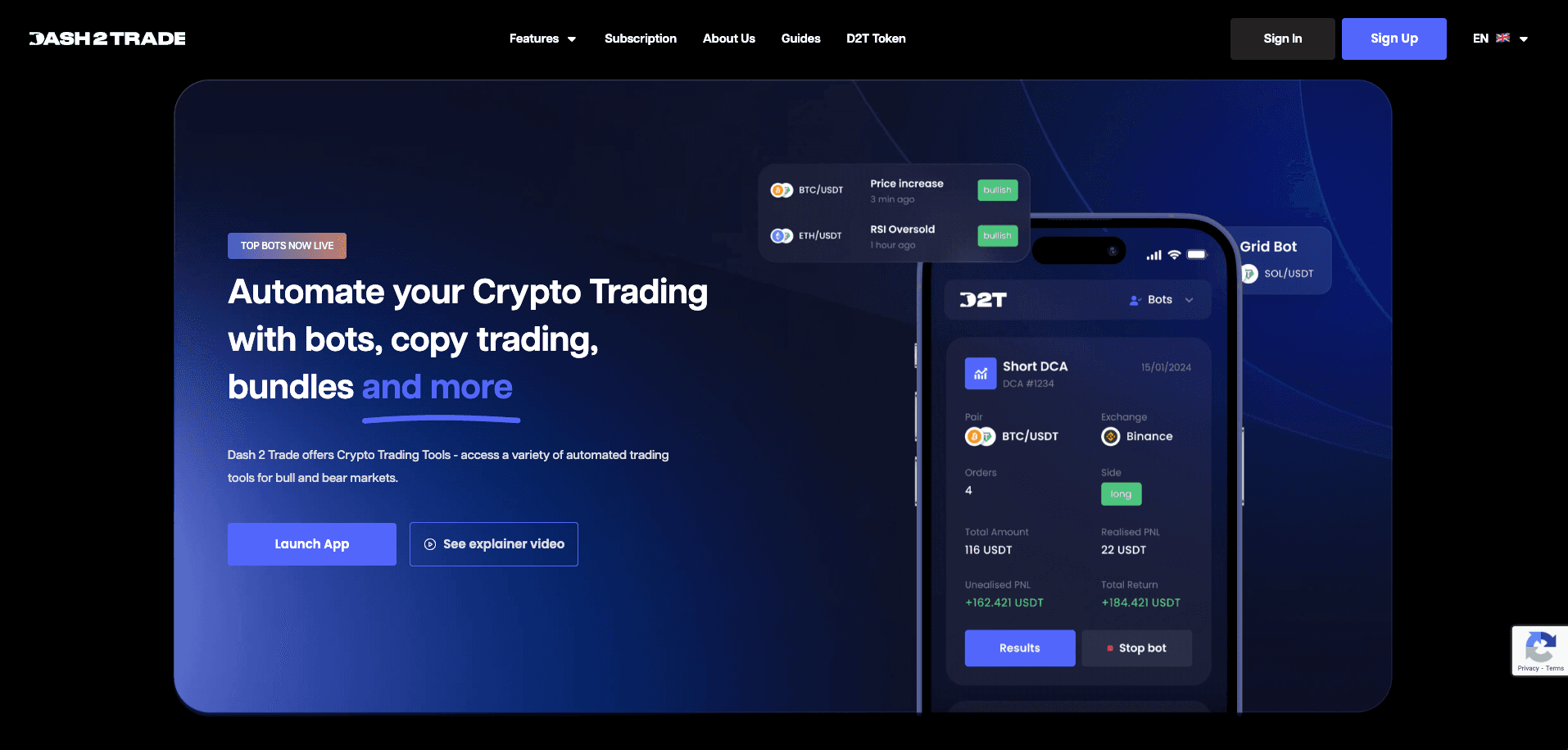 Dash2Trade - AI Crypto Tools for Trading