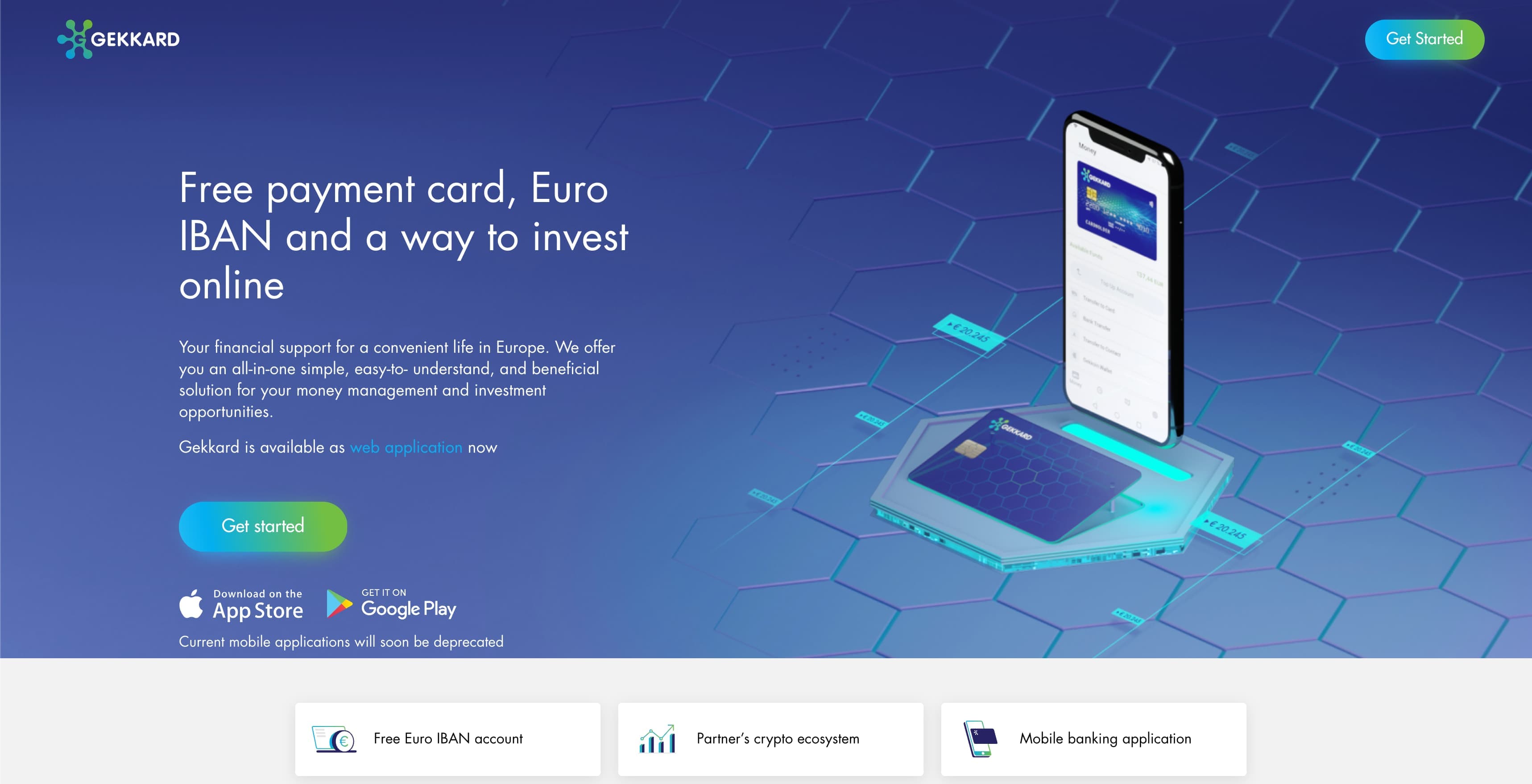 Gekkard Mobile Banking & Prepaid Card App