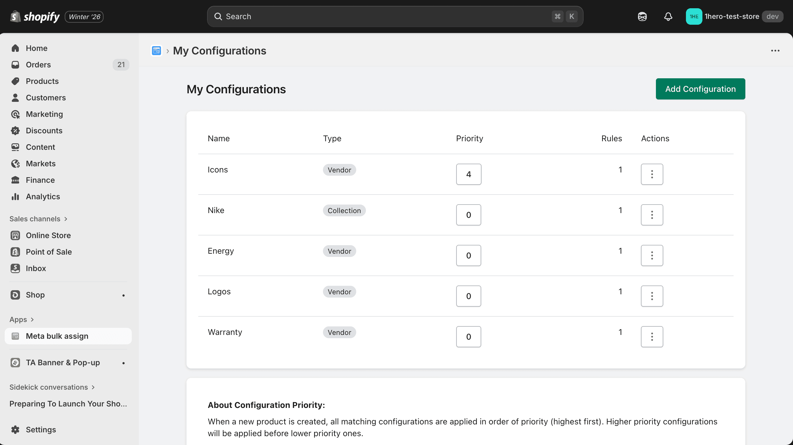 Bulk Metafield Apply - Shopify Embedded App